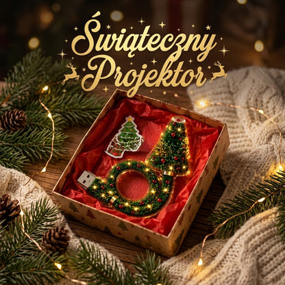 Świetlik Magiczna Choinka - Lampka LED USB